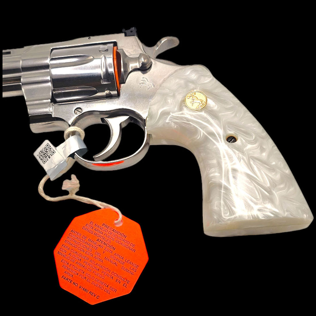 Replacement grips for Colt Anaconda featuring CNC fit and polymer pearl finish