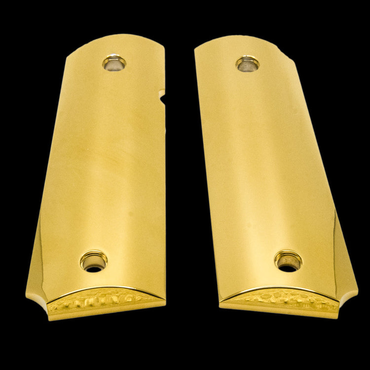 24K Gold Plated Full Size 1911 Grips with Ambidextrous Cut – Limited Edition
