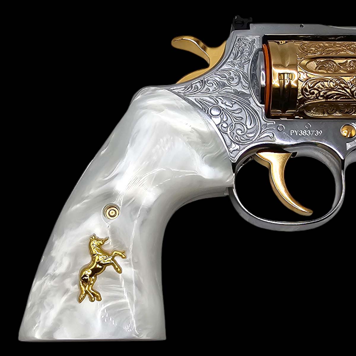 Packaging and installation screws included with Colt Python and Anaconda white pearl polymer grips